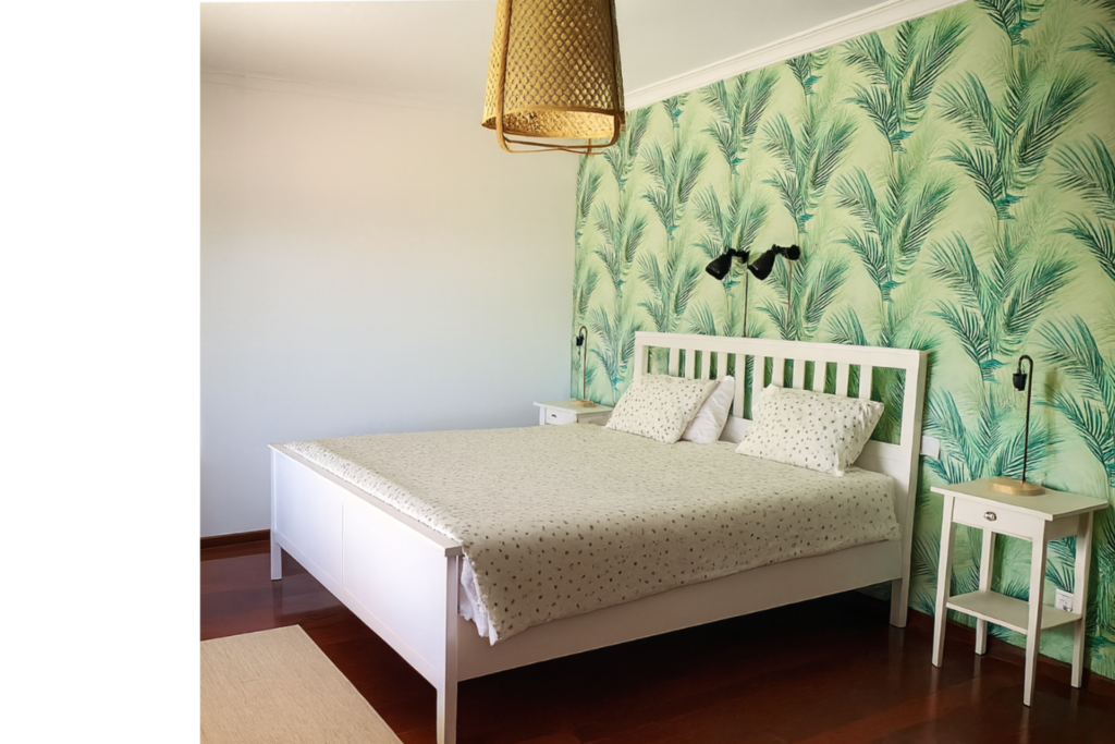 Countryside View Room with double bed and private balcony overlooking the countryside in Central Portugal